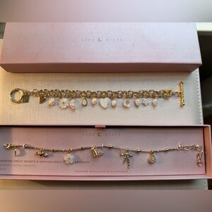 Luna Norte Gold and White Charm 2 set Bracelets